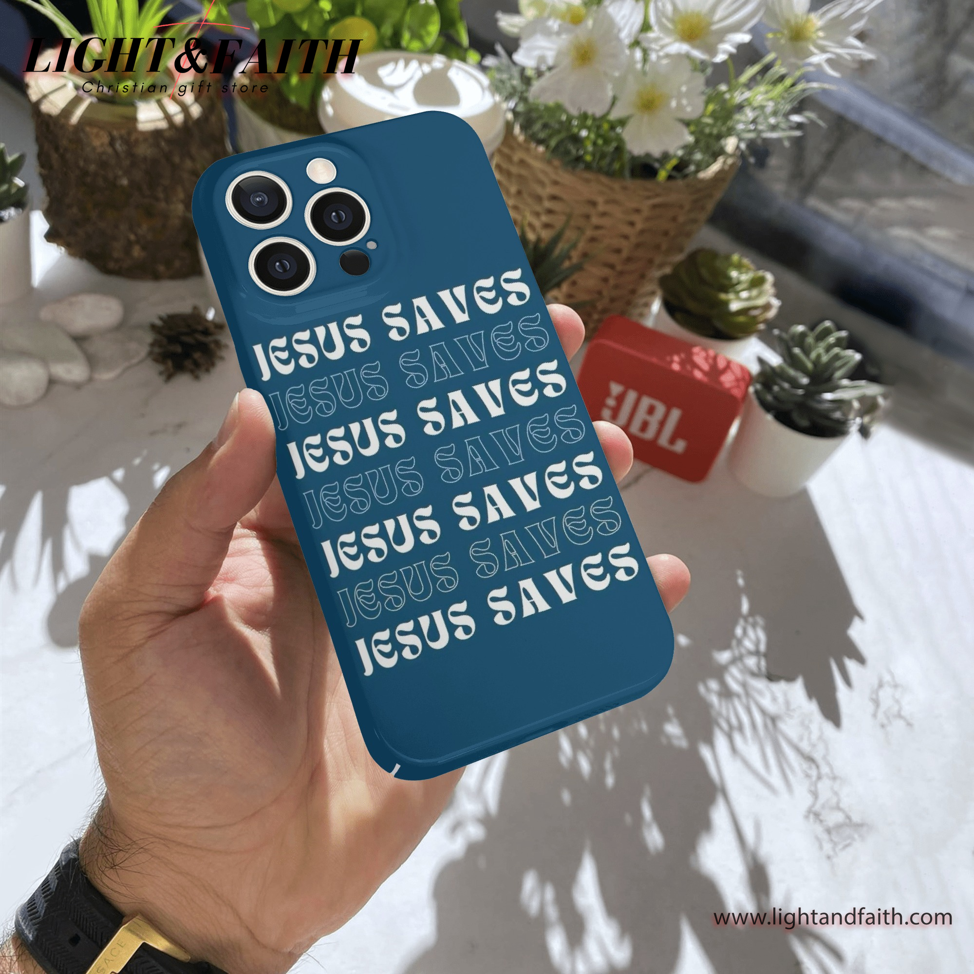 Jesus Saves Phone Case, Christian Phone Case, Bible Verse Phone Case, Religious Gift, PCLAF36